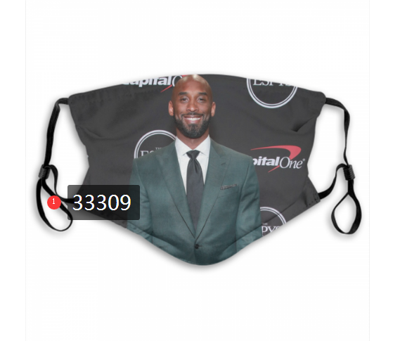2021 NBA Los Angeles Lakers #24 kobe bryant 33309 Dust mask with filter->nba dust mask->Sports Accessory